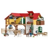 Farm World Bauernhaus mit Stall und Tieren, Spielfigur