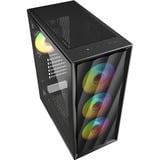 Sharkoon VK4 ARGB, Tower-Gehäuse schwarz, Tempered Glass