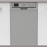 Sharp QW-HS12U47ES-DE, Spülmaschine dunkelsilber