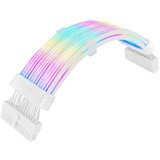 Thermaltake Mod ARGB Snow Cable 24Pin, Kabelmanagement weiß