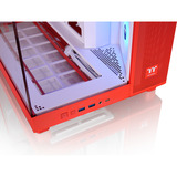 Thermaltake View 380 XL TG ARGB Flaming Orange, Tower-Gehäuse rot, Tempered Glass x 2
