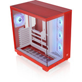 Thermaltake View 380 XL TG ARGB Flaming Orange, Tower-Gehäuse rot, Tempered Glass x 2