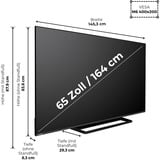 Toshiba 65UF3F63DAR, LED-Fernseher 164 cm (65 Zoll), schwarz, UltraHD/4K, Triple Tuner, HDR, Fire TV