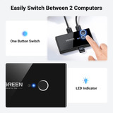 UGREEN US216 USB 3.0 KVM Switch 2PC 2-In 4-Out Umschaltbox, USB-Switch 