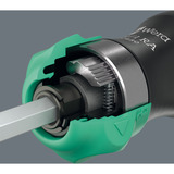 Wera Kraftform Kompakt 28 RA 1, Bit-Satz schwarz/grün, 6-teilig, 1/4", mit Ratschenfunktion und Edelstahl-Bithalter
