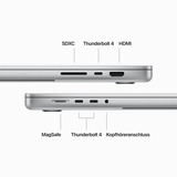 Apple MacBook Pro (16") 2023 CTO, Notebook silber, M3 Pro 18-Core GPU, MacOS, Englisch UK, 41.1 cm (16.2 Zoll) & 120 Hz Display, 1 TB SSD