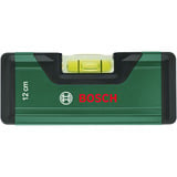 Bosch Heimwerken & Garten DIY Wasserwaage 12cm grün, mit V-Nut und flachgefrästem Boden