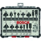 Bosch Professional Fräser-Set, 15-teilig 6mm-Schaft