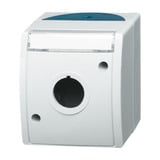 Busch-Jaeger Leergehäuse mit Beschriftungsfeld für modulare Installationsschalterprogramme grau, Retail