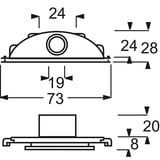 Busch-Jaeger Leitungseinführung für Rohre Durchmesser 20 Millimeter, Kabelführung Retail