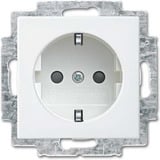 Busch-Jaeger Schutzkontakt-Steckdose CEE 7/3 mit Schraubklemme und erhöhtem Berührungsschutz weiß, Retail