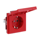 Busch-Jaeger Schutzkontakt Steckdosen Einsatz rot, Retail