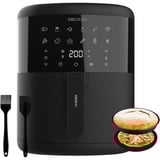 Cecotec Heißluftfritteuse CecoFry Bombastik 6000 Full schwarz, 1.700 Watt, Korb 6 Liter, mit Silikon-Zubehörpaket