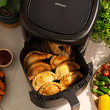 Cecotec Heißluftfritteuse CecoFry Bombastik 6000 Full schwarz, 1.700 Watt, Korb 6 Liter, mit Silikon-Zubehörpaket