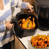 Cecotec Heißluftfritteuse CecoFry Bombastik 6000 Full schwarz, 1.700 Watt, Korb 6 Liter, mit Silikon-Zubehörpaket