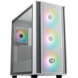 Cooler Master MasterBox 600 , Tower-Gehäuse weiß, Tempered Glass