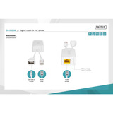 Digitus USB-A 5V PoE-Splitter weiß, 10/100Mbps