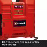 EINHELL Akku-Koffer-Kompressor TE-AC 36/8 Li OF Set - Solo, 36Volt (2x18V) rot, ohne Akku und Ladegerät