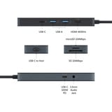  HyperDrive Flex 8 Port USB-C Hub, Dockingstation schwarz