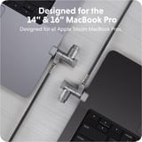  HyperShield MacBook Pro Kabelschloss silber