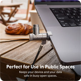  HyperShield MacBook Pro Kabelschloss silber