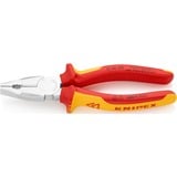 KNIPEX Kombizange 01 06 190 VDE rot/gelb, Griffe isoliert, VDE-geprüft