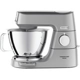 Kenwood Titanium Chef Baker Küchenmaschine KVC85.124SI silber, 1.200 Watt, integrierte Waage, Timer, Patisserie-Set, Mixaufsatz