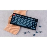 Keychron V1 Max, Gaming-Tastatur schwarz/blaugrau, DE-Layout, Gateron Jupiter Red, Hot-Swap, RGB
