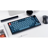 Keychron V1 Max, Gaming-Tastatur schwarz/blaugrau, DE-Layout, Gateron Jupiter Red, Hot-Swap, RGB