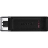 Kingston DataTraveler 70 256 GB, USB-Stick schwarz, USB-C 3.2 (5 Gbit/s)