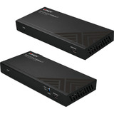 Lindy 150m Cat.6 KVM Extender, DisplayPort-Verlängerung schwarz, DisplayPort 1.2, USB, IR & RS-232, HDBaseT