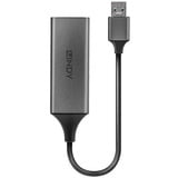 Lindy USB 3.0 Gigabit Ethernet Converter, LAN-Adapter silber