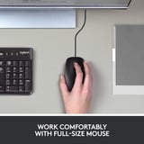Logitech B100 Optical USB Mouse for Business, Maus schwarz