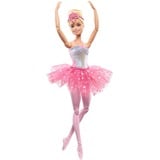 Mattel Barbie Dreamtopia Zauberlicht Ballerina mit Leucht-Kleid, Puppe 