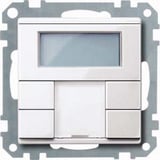 Merten Taster zweifach mit Raumtemperaturregler und Display Typ MEG6212-0319 weiß (glänzend), Retail