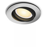 Philips Hue White Ambiance Milliskin Einbauspot, LED-Leuchte silber