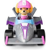 Spin Master Paw Patrol - Ready, Race, Rescue, Skyes Race & Go Deluxe Basis Fahrzeug, Spielfahrzeug mit Figur