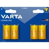 VARTA Longlife, Batterie 4 Stück, C