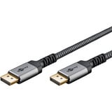 goobay Plus DisplayPort 2.0/2.1 Kabel, 16K @ 60Hz, 80 Gbit/s grau, 3 Meter