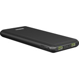 goobay Wireless Schnelllade-Powerbank 10000mAh schwarz, PD, QC 3.0, 10.000 mAh