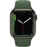 Apple Watch Series 7, Smartwatch grün/dunkelgrün, 41 mm, Sportarmband, Aluminium-Gehäuse, LTE