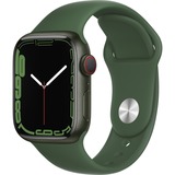Apple Watch Series 7, Smartwatch grün/dunkelgrün, 41 mm, Sportarmband, Aluminium-Gehäuse, LTE
