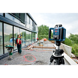 Bosch Rotationslaser GRL 250 HV Professional blau/schwarz, rote Laserlinie, mit Fernbedienung, im Koffer