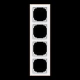 Busch-Jaeger Rahmen vierfach mit Dekorring gold, Retail