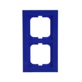 Busch-Jaeger Rahmen zwei fach blau, Retail