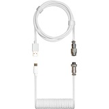 Cooler Master Spiralkabel 1,5 Meter weiß, für Tastaturen, mit Aviator Connector
