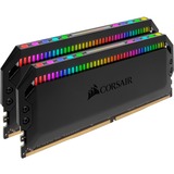 Corsair DIMM 64 GB DDR4-3200 (2x 32 GB) Dual-Kit, Arbeitsspeicher schwarz, CMT64GX4M2E3200C16, Dominator Platinum RGB, INTEL XMP