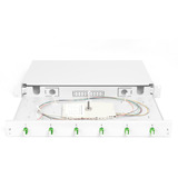 Digitus LWL-Spleißbox, bestückt, 6x LC-APC DX, OS2 