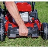 EINHELL Benzin-Rasenmäher GC-PM 51/3 S HW-E Li rot/schwarz, mit Hinterradantrieb, E-Starter mit Power X-Change Li-Ionen Akku 2Ah