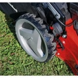 EINHELL Benzin-Rasenmäher GC-PM 51/3 S HW-E Li rot/schwarz, mit Hinterradantrieb, E-Starter mit Power X-Change Li-Ionen Akku 2Ah